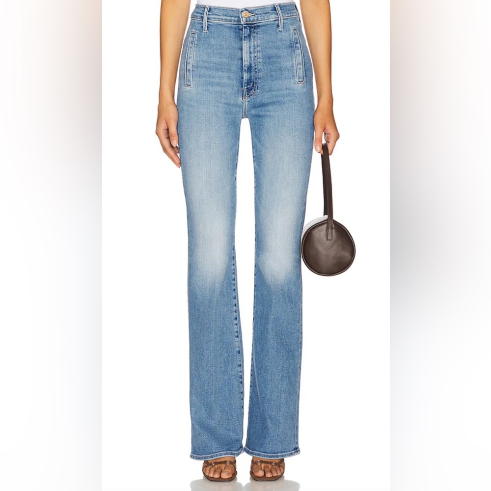 MOTHER Light Blue Flare Jeans
